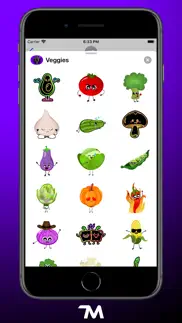 veggies: food stickers iphone screenshot 2