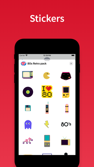 80s Retro stickers & emoji Screenshot