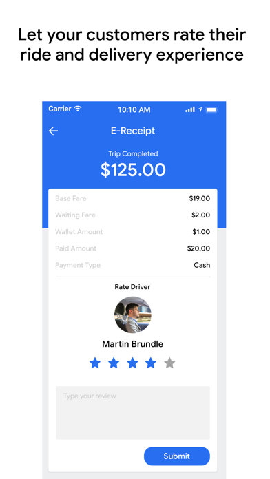 Rideo Customer Screenshot