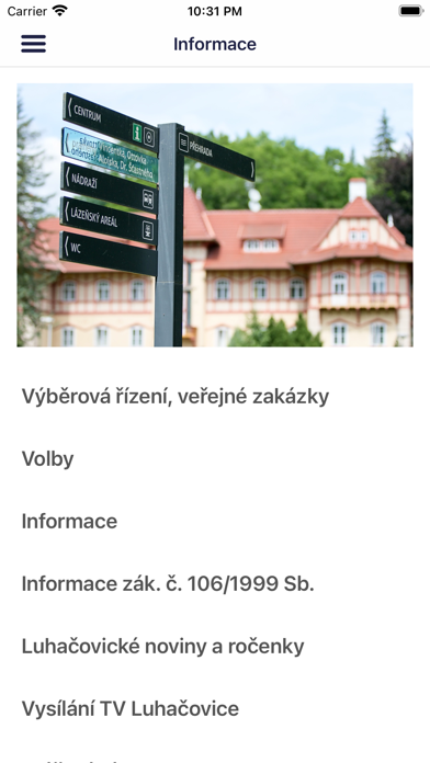 Město Luhačovice Screenshot