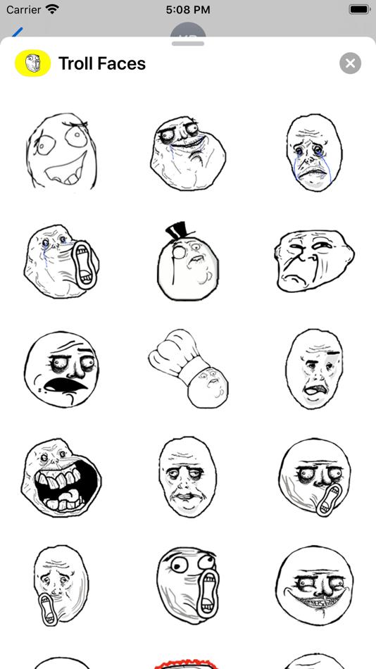 Troll Face Rage Stickers - 2.0 - (iOS)