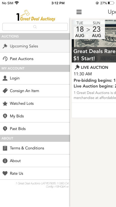 1 Great Deal Auctions Screenshot