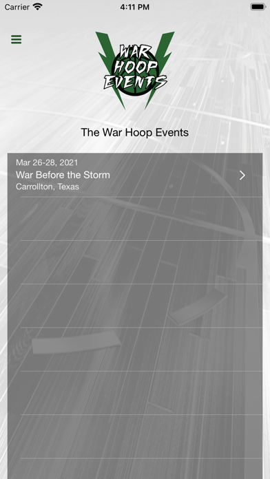 War Hoop Events Screenshot