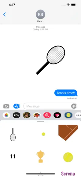 Game screenshot Fun Tennis Animated Stickers apk