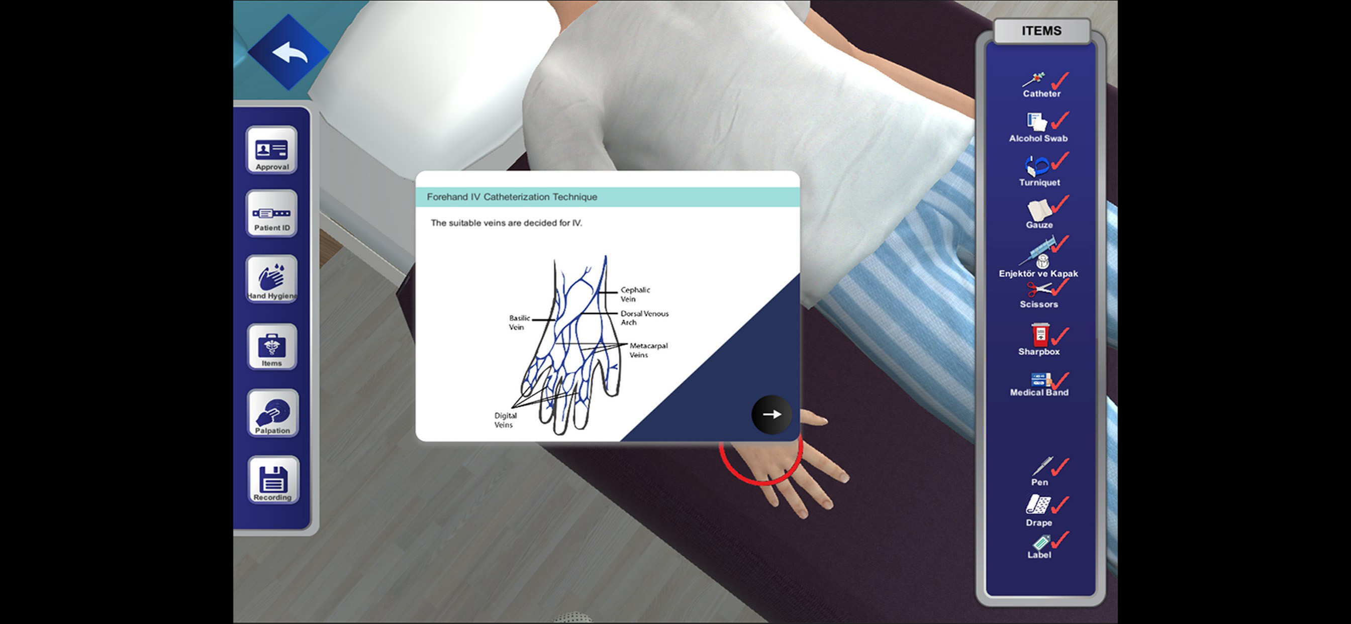 3DMedSim-Intravenous Catheter
