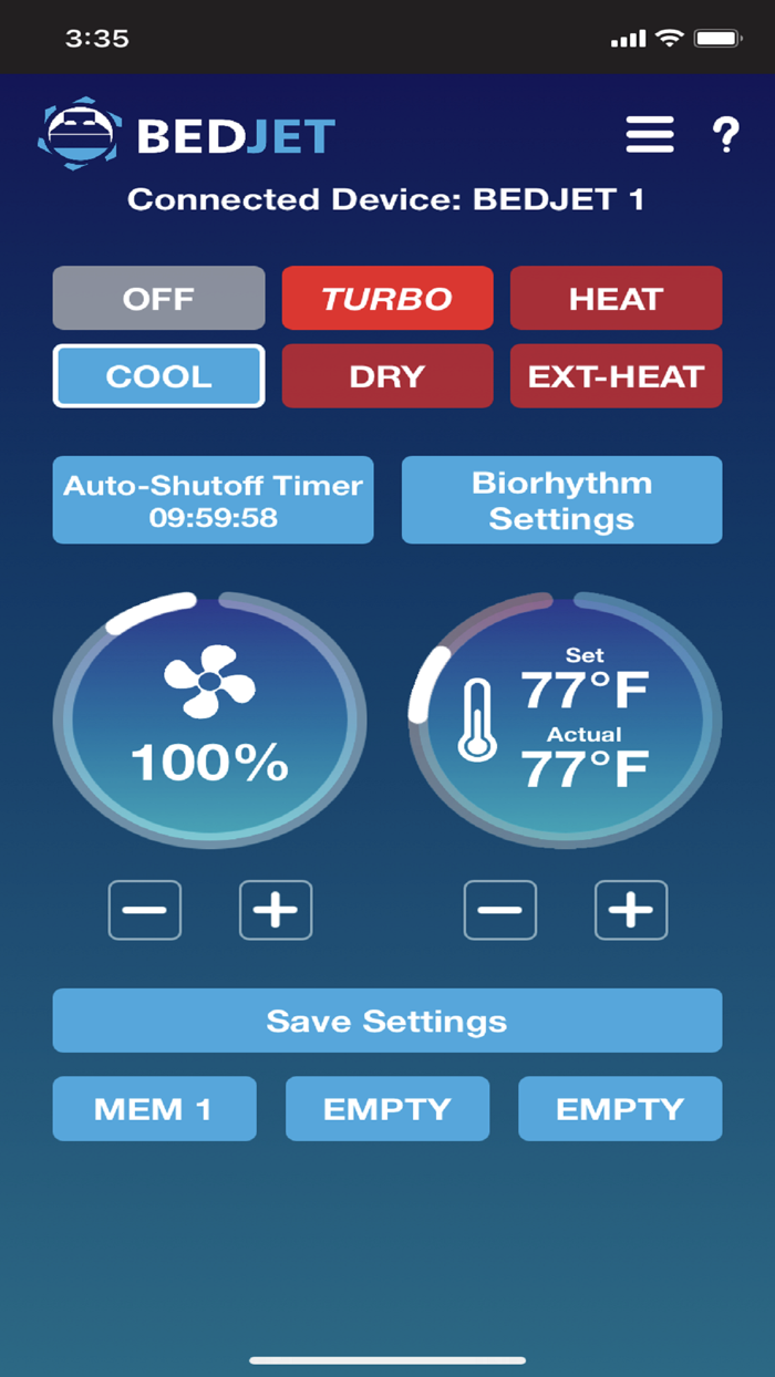 BedJet 3 Smart Remote