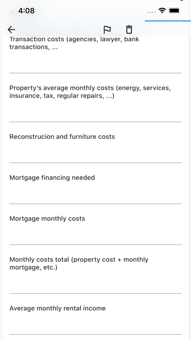 Real Estate Checklist Screenshot