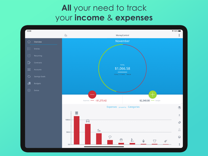 MoneyControl Spending Tracker