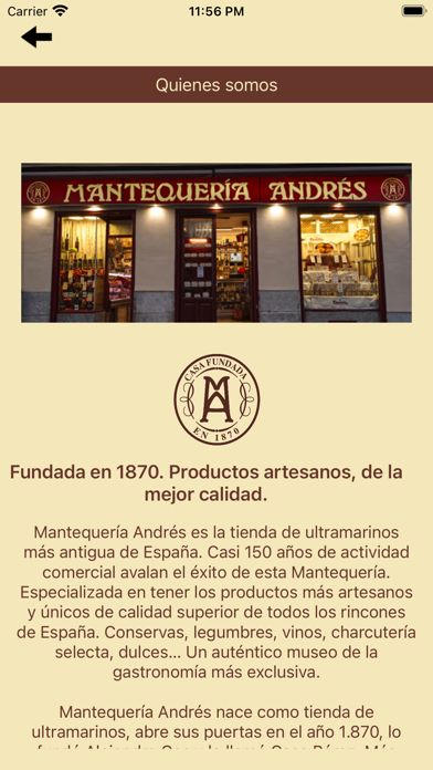 Mantequería Andrés Screenshot