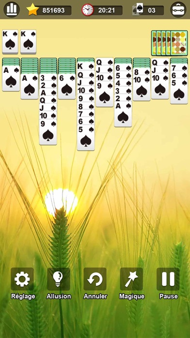 Screenshot #3 pour Classic Spider Solitaire．