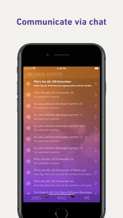 yooture job search Screenshot
