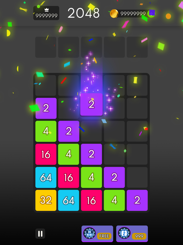 Number Drop X2 Blocks Merge