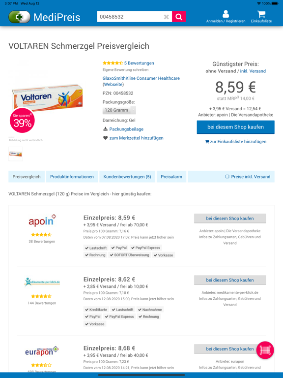 Screenshot #6 pour MediPreis