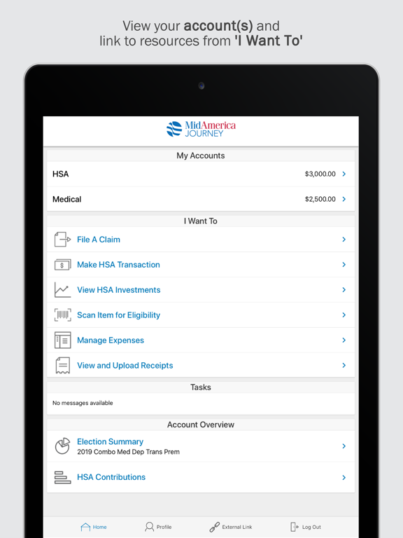 MidAmerica Journey iPad screenshot 1 - Finance app