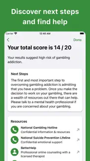 gambling addiction test iphone screenshot 3
