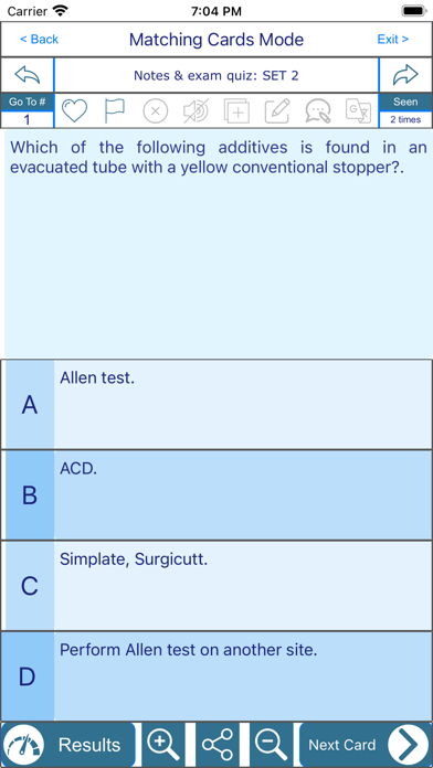 Phlebotomy CPT 5000 flashcards Screenshot
