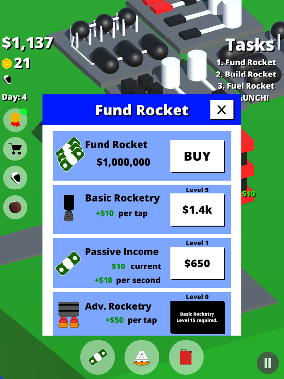 Idle Space Company Tycoon iPad screenshot