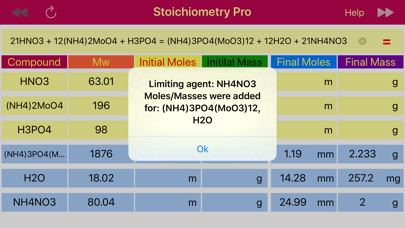 Stoichiometry Pro Screenshot