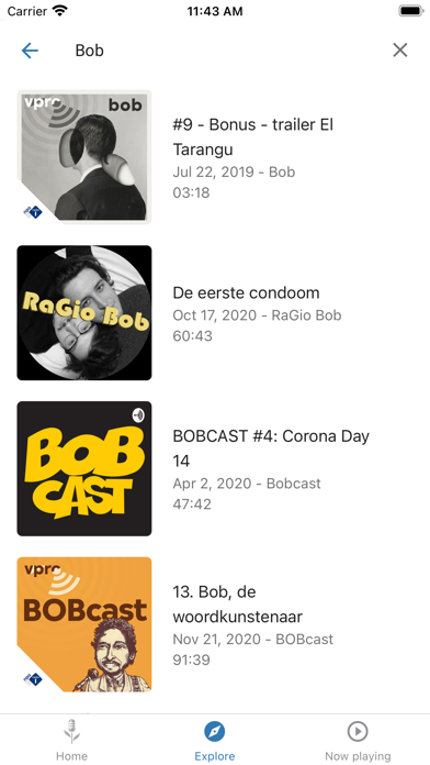 PodNL Podcasts Screenshot