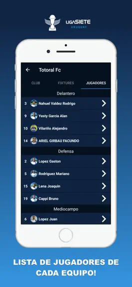 Game screenshot Liga Siete Uruguay apk