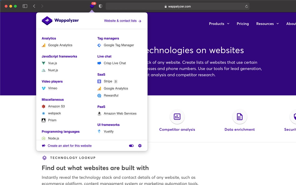Wappalyzer (macOS) 由: Wappalyzer Pty Ltd Wappalyzer (macOS) 由: Wappalyzer Pty Ltd