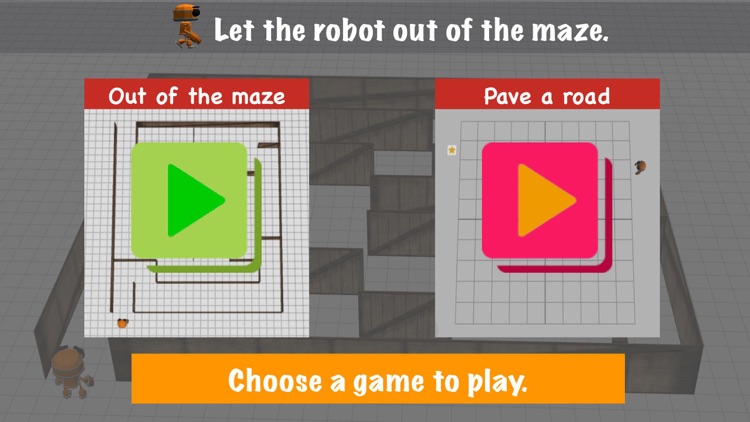 Let the robot out of the maze