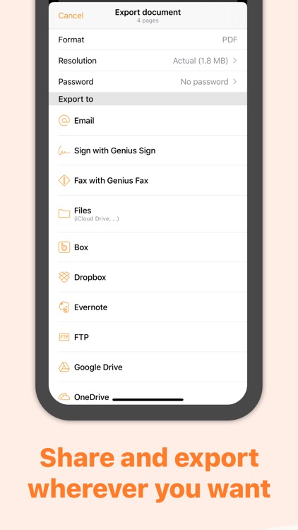 Genius Scan - PDF Scanner screenshot-3
