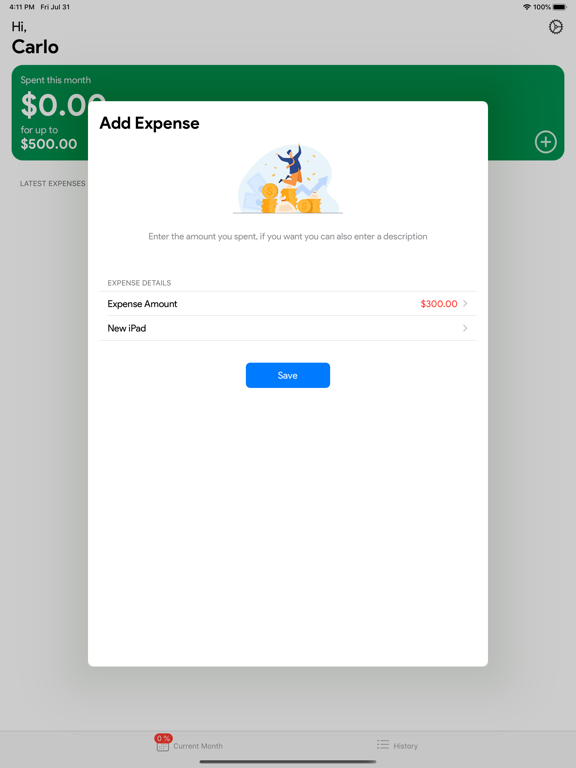 Expy - Expenses Under Control screenshot 2