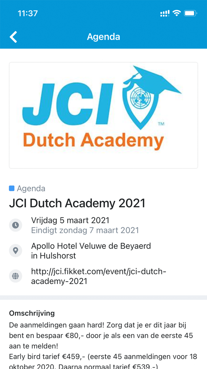 JCI Nederland Ledenapp