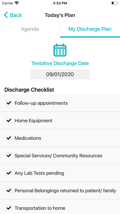 MiHealTeam - Patient Screenshot