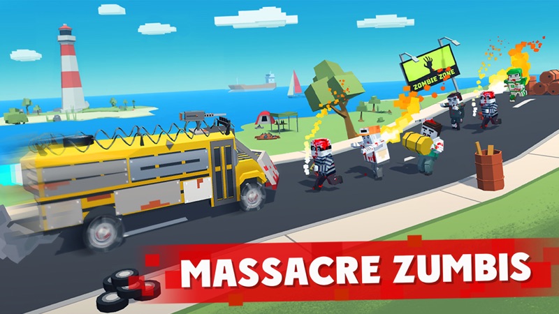 Zombie Derby: Pixel Survival screenshot 1