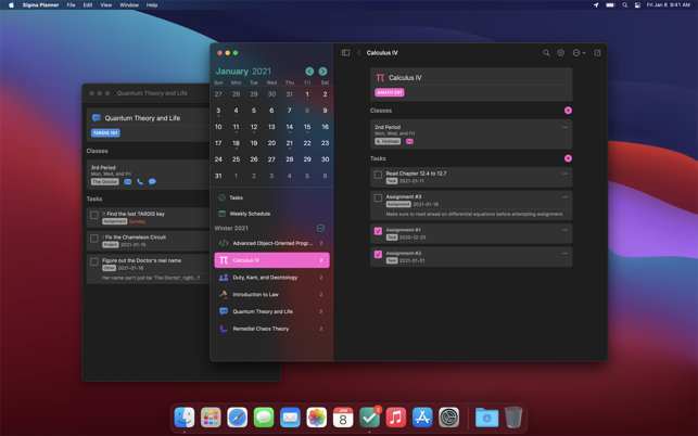 Sigma Planner Screenshot