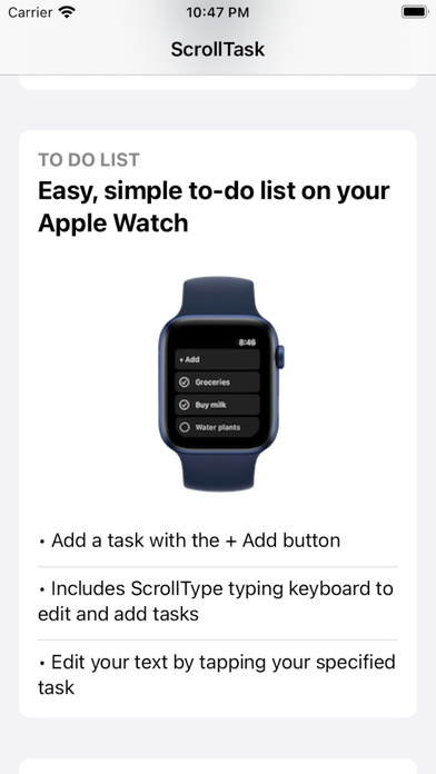 ScrollTask - Watch To-Do List iPhone screenshot 4 - Productivity app