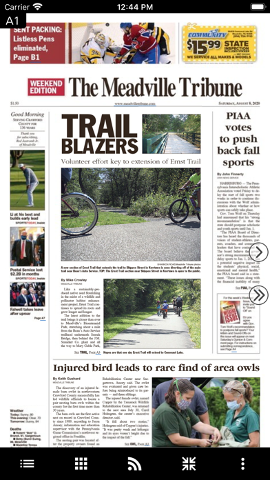 Meadville Tribune Screenshot