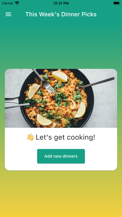 Family Dinner Picker Screenshot