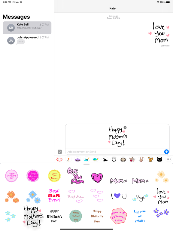 Screenshot #4 pour MUMZ Sticker Pack