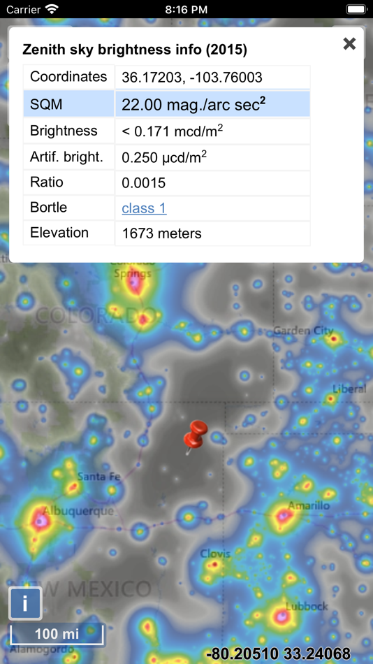 #2. Light Pollution Map (iOS) 由: Jurij Stare