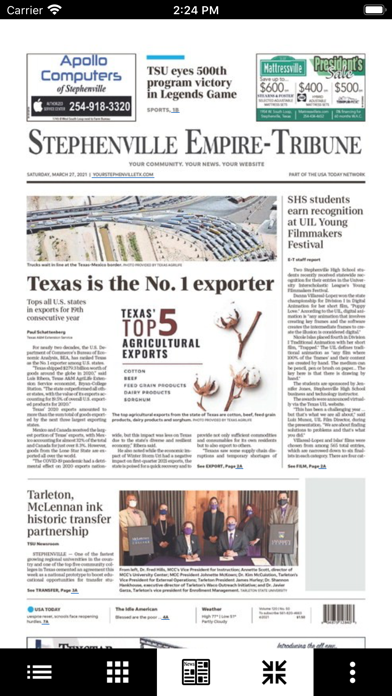 Stephenville Empire Tribune Screenshot