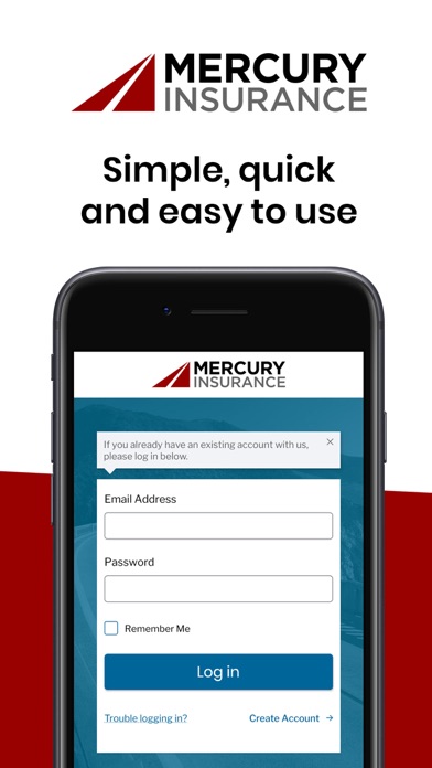 Mercury Insurance Screenshot