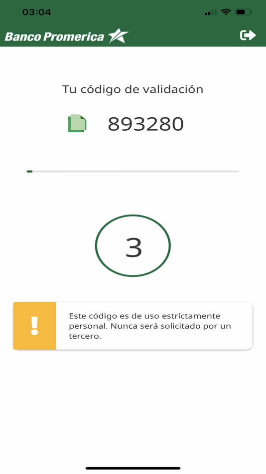#3. Promerica Token (iOS) By: Banco Promerica de Honduras S.A.