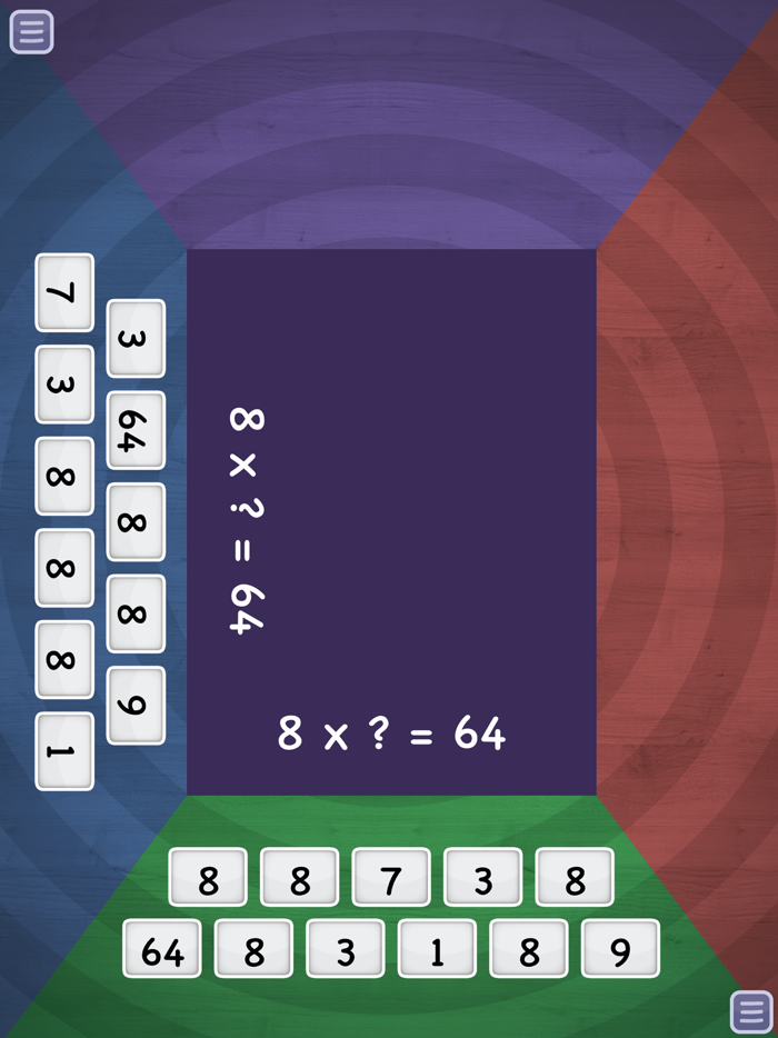 Math Slide multiply and divide