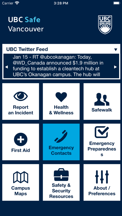 UBC Safe Vancouver Screenshot
