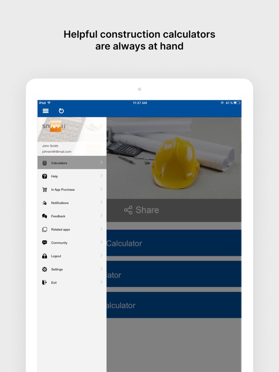 Screenshot #4 pour Construction Calc App