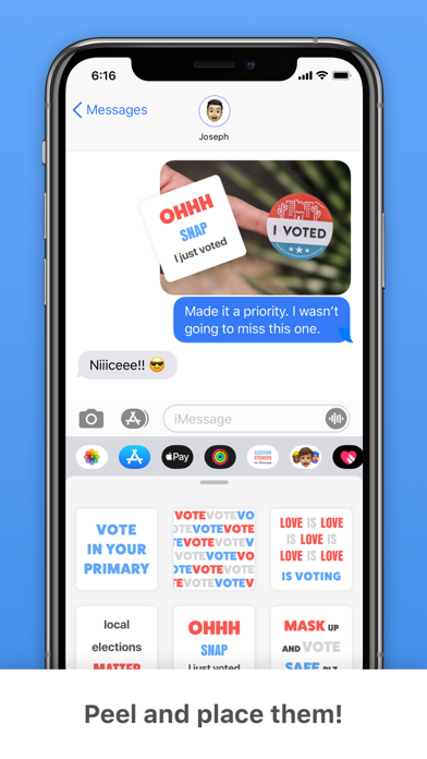 Election Chat Stickers Screenshot