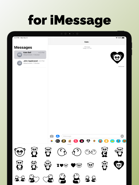 Screenshot #6 pour Emoji et autocollants Panda