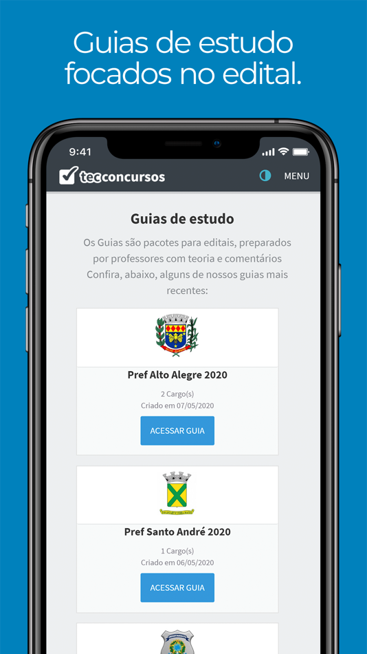 #5. Tec Concursos (iOS) 由: TECH TREINAMENTOS E ENSINO A DISTANCIA LTDA