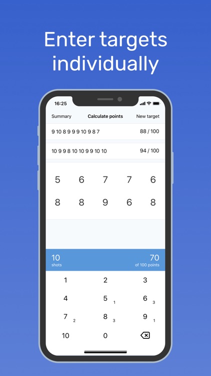 Shooting Score Calculator