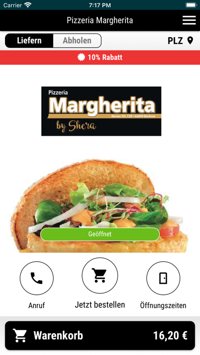 Pizzeria Margherita Screenshot