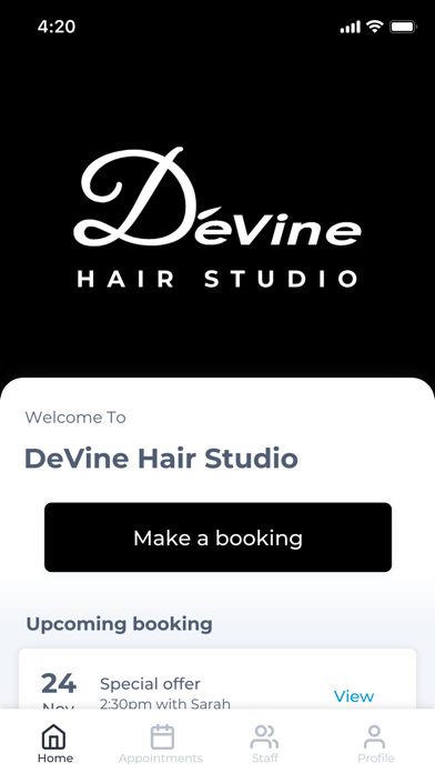 DeVine Hair Studio Screenshot