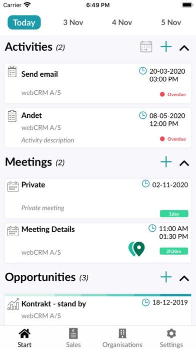 webCRM – Sales App screenshot 2